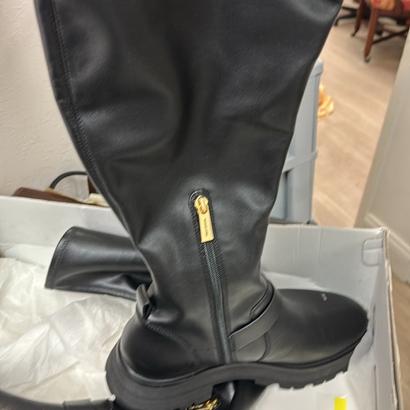 Michael Kors Black Leather Over-the-Knee Boots - NWOT